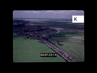 1970s UK, Dover Aerials, South Downs, Countryside, 35mm