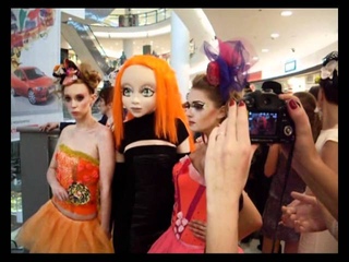 Beauty above Neva Fashion festival