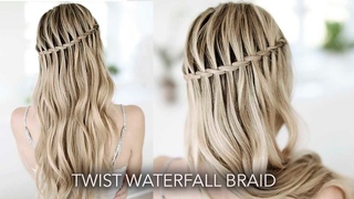 The Twist Waterfall Braid - Feather Braid - How to DIY