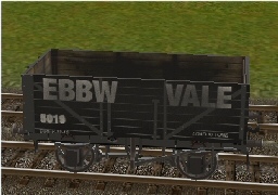 Ebbw Vale Colliery 7 plank wagon dirty w ACS