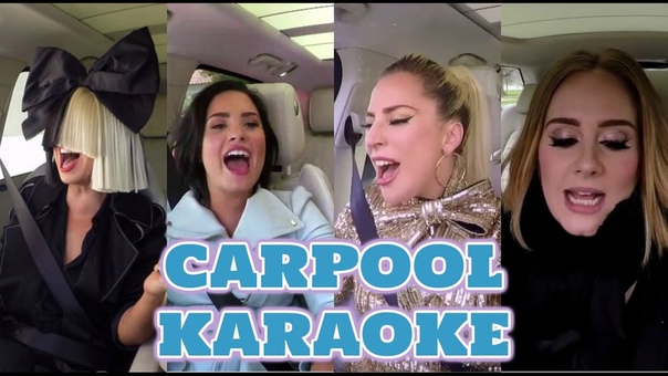 Adele vs Lady gaga vs Demi lovato vs Sia, Vocal Battle Carpool karaoke