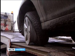 На выезде из Красноярска произошла крупная авария