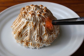 Baked Alaska with a Lighter! How to Make Baked Alaska Ice Cream Cake