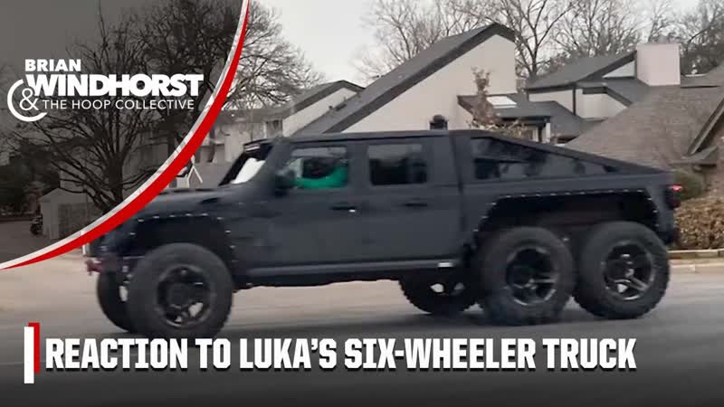 Reacting to Luka Doncic driving a MASSIVE six wheeler truck to game vs. Hawks, The Hoop