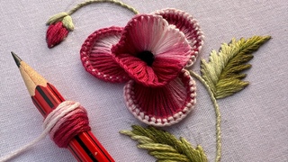 Glamorous flower design with new ideas|hand embroidery tutorial|kadhai design