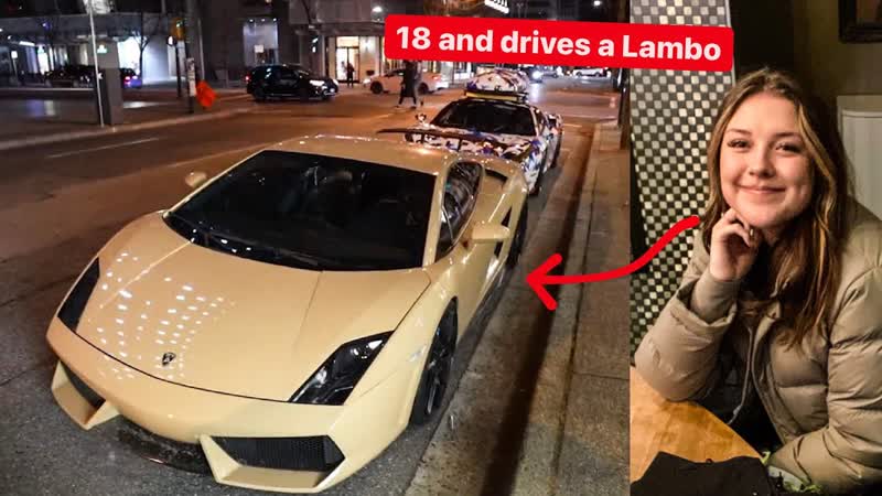 MY DAUGHTERS FIRST LAMBORGHINI NIGHT CRUISE INTO THE