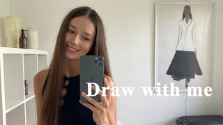 5 MIN DRAW WITH ME | FASHION ILLUSTRATION #fashionillustration #fashion #drawing #art #zhenyaz