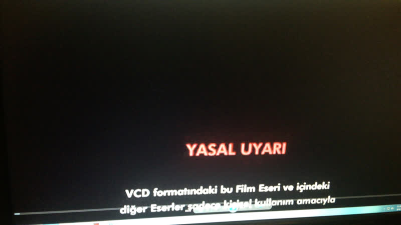 Opening to my 2007 Turkish VCD of