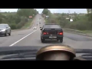Погоня дпс во Владимире за ВАЗ 2115.