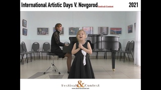 International Artistic Days  Festival&Contest NV 1032 2021, Smirnova Stefanida