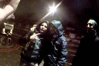 Brixton after gig - Liam, Sharky, Caspa