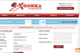 Отзыв о проекте Автогонки Зайковой Натальи.