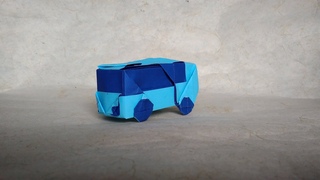 Origami Bus Kecil Tayo