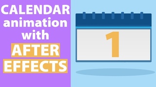 Flat Calendar Animation in After Effects Tutorial