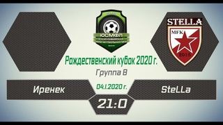 Рождественский кубок ЮСМФЛ 2020 г. Иренек - SteLLa 21:0,  г. Обзор голов