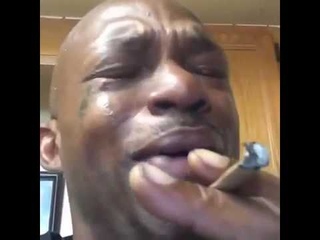 man cries “this shit is too good( weed)“