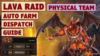 King’s Raid - Lava Raid Physical Team + Auto Farm and Dispatch Battle Guide