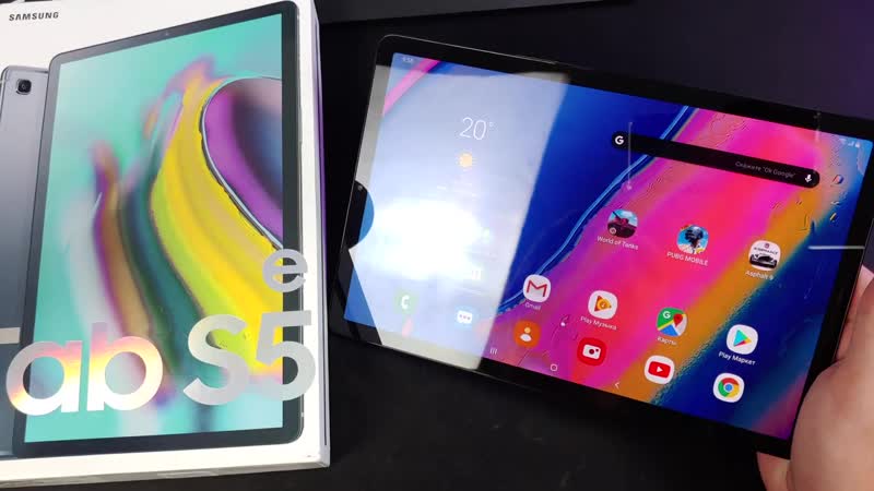 Samsung Galaxy Tab S5e 64gb LTE Распаковка Комплектация Внешний