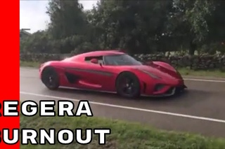 1500HP Koenigsegg Regera Single Gear Burnout
