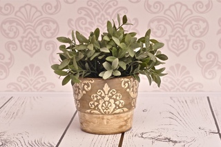 Decoupage krok po kroku - doniczka z reliefem