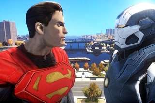 SUPERMAN VS IRON MAN (War Machine Mk II)