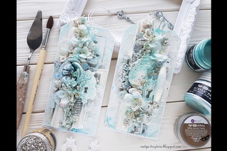 step-by-step tutorial mixed-media tags