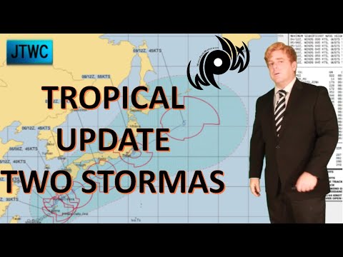 Tropical Storm Lupit Mirinae near China and Japan, Plus Monsoonal