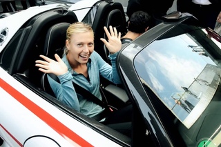 Maria Sharapova and Mark Webber: Joyride in the 918 Spyder