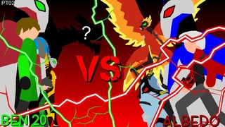 BEN 10 VS ALBEDO (STICK NODES) PT02