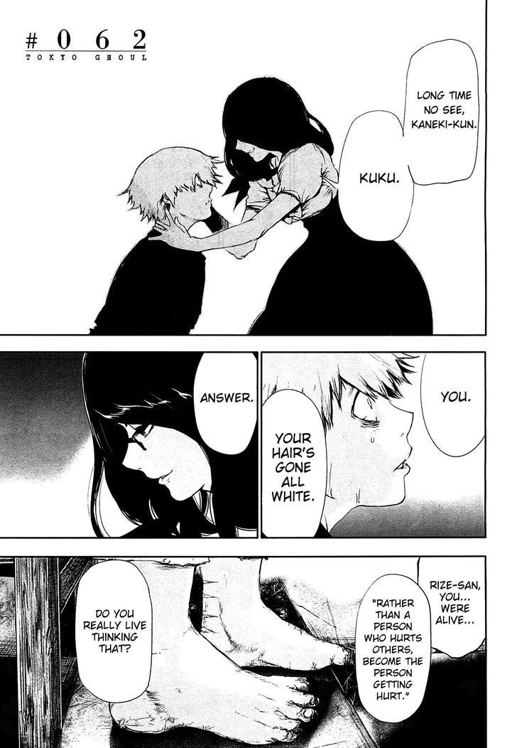 Tokyo Ghoul, Vol.7 Chapter 62 Kaneki, image #1