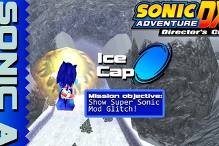 Sonix Adventure DX (Steam): Super Sonic Mod Glitch (Ice Cap)