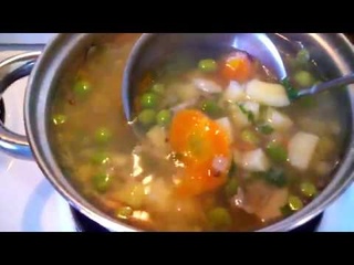 Похлебка рыбная с горошком! Авторский рецепт
